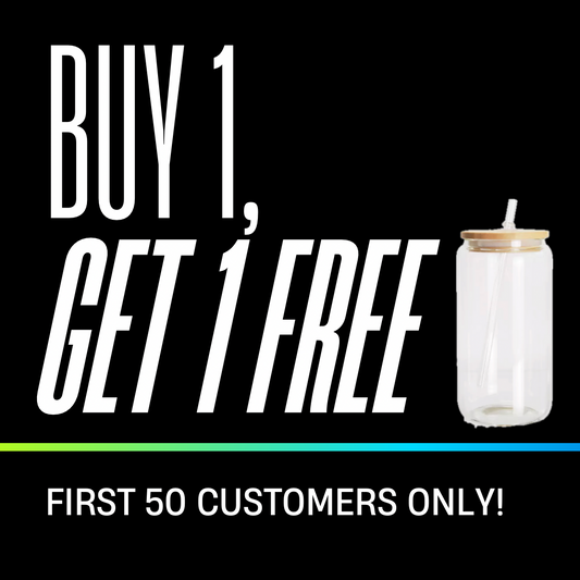 FREE 16oz CLEAR GLASS BOGO - READ DESCRIPTION