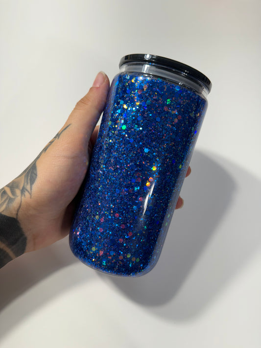 Blue Glitter Cup